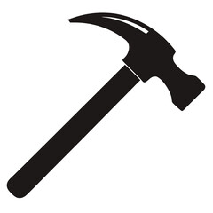 Hammer vector clean black silhouette design white background