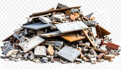 Pile of construction debris (1)