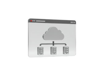 Isolated data transmission illustration showing cloud computing, connectivity, network, server