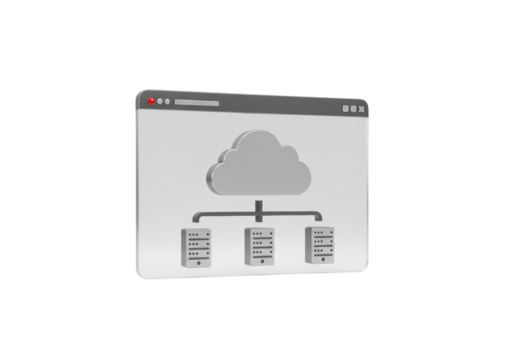 Isolated data transmission illustration showing cloud computing, connectivity, network, server