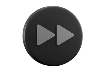 Isolated forward rewind control button, streaming service application interface element