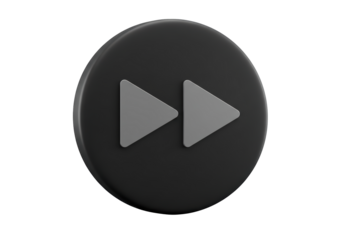 Isolated forward rewind control button, streaming service application interface element