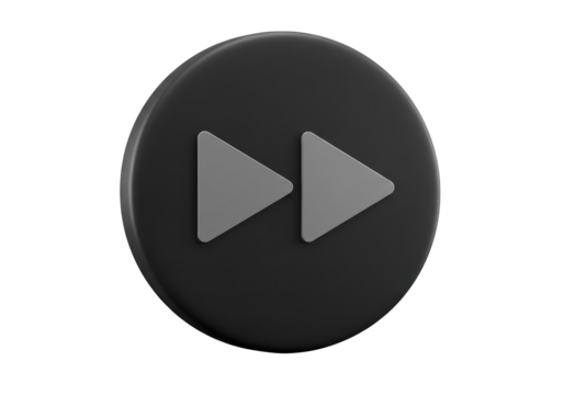 Isolated forward rewind control button, streaming service application interface element