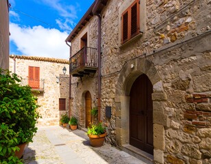 Obraz premium Picturesque Italian alleyway (1)