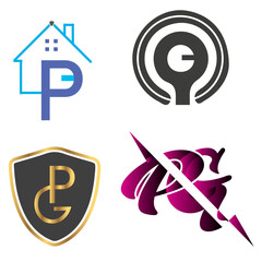 Modern creative logo design template 