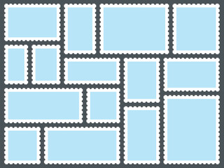 set of postage stamps for your design