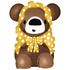 teddy bear with candy