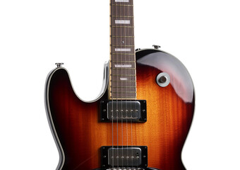 Fototapeta premium Electric guitar Isolated on Transparent or White Background.