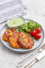 Mediterranean corn cakes