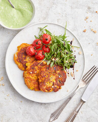 Mediterranean corn cakes