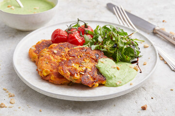 Mediterranean corn cakes