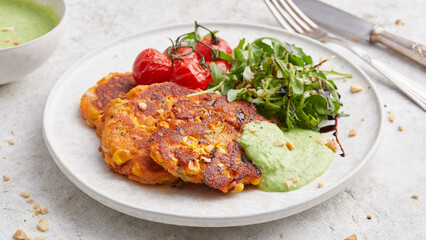Mediterranean corn cakes