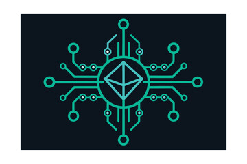 Circuit Board in Shape of an Arcane Symbol