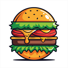 Burger vector, Burger design, Burger concept, Burger post, Burger cartoon, Burger icon, Burger template, Burger art, Burger topics, Burger doodle,