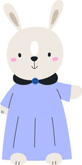 Adorable Rabbit in Dress