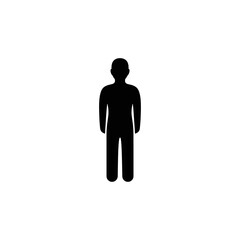 A stylized figure plays an acoustic guitar while walking.