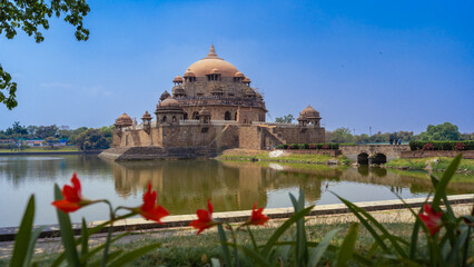 Sher Shah Suri Tomb in Sasaram, Bihar, India, A Historic Islamic Monument