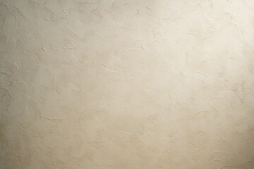 Fototapeta premium Beige textured plaster wall background with subtle surface detail and soft lighting for creative design template or clean poster concept. Ai generative
