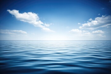 Fototapeta premium Calm, vast ocean meets a brilliant sky