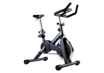 stationary exercise horizontal bike isolated on a transparent or white background