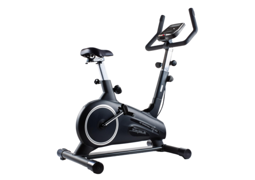 stationary exercise horizontal bike isolated on a transparent or white background