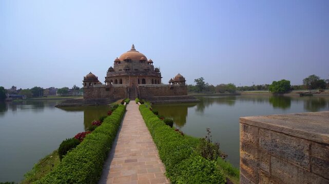 Sher Shah Suri Tomb in Sasaram, Bihar, India, A Historic Islamic Monument