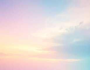 Soft pastel sky with wispy clouds at sunrise or sunset
