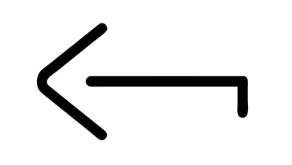 Back Arrow Symbol navigation direction