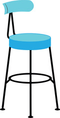 Round Stool Colorful Vector Illustration Design (Version: 05)