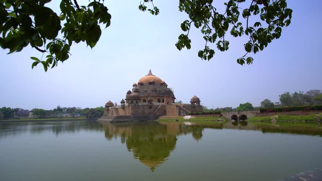 Sher Shah Suri Tomb in Sasaram, Bihar, India, A Historic Islamic Monument