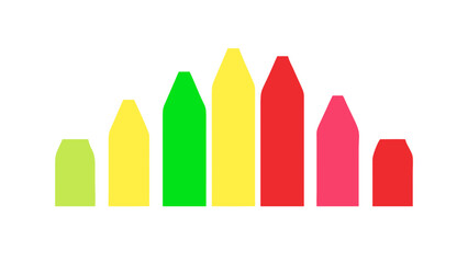 Colorful rounded rectangles abstract background