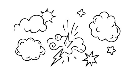 Comic Speech Bubble and Starburst explosion dialogue