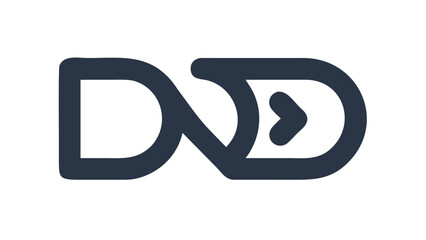 Dark blue abstract logo graphic design