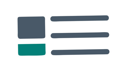 Obraz premium Dark blue and teal abstract shapes geometric