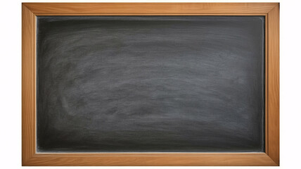 Classic blackboard with wooden frame offers educational space for creativity and announcements alike