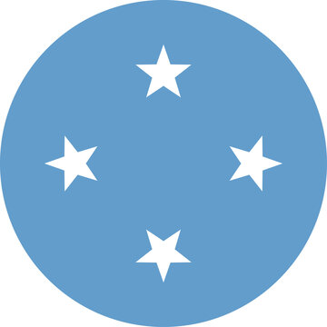 federated states of micronesia flag illustrator national of round