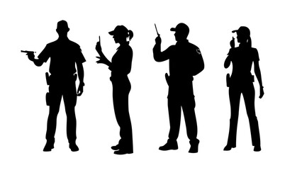 Stylized Human Figure Silhouette person minimalist