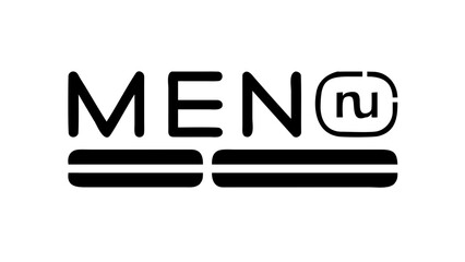 Three horizontal lines symbol three lines parallel
