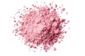 Pink powder mound, scattered
