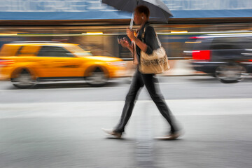 rainy day motion blur