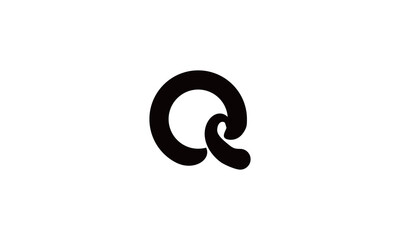 Fototapeta premium Modern Bold Letter Q Logo