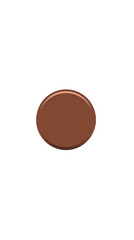 Brown Circle on Transparent Background