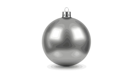 Silver Christmas Ornament Ball.