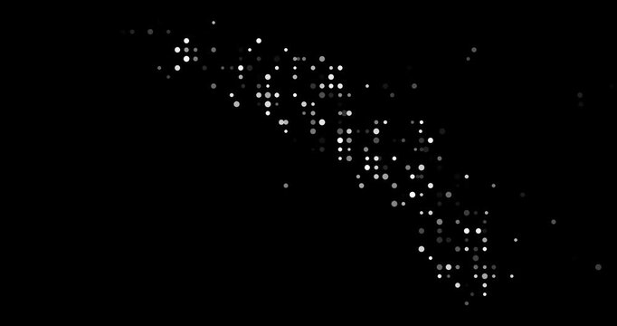 Circles Shaping Digital Art Gradually for South Georgia Country Silhouette