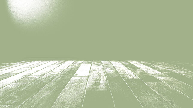 Green abstract shape with sharp edges and layered composition - Powered by Adobe