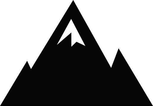 Mountains icon, Stunning collection of 24 diverse mountain silhouettes and landscape icons, perfect for illustrating adventure, travel, nature, with easily editable vector graphics