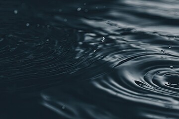 Dark water ripples with droplets