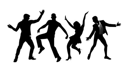 Businessman giving thumbs up silhouette gesture