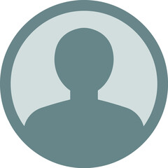 Silhouette user profile icon placeholder avatar
