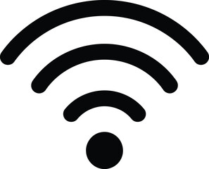 Hand drawn wi fi signal icon